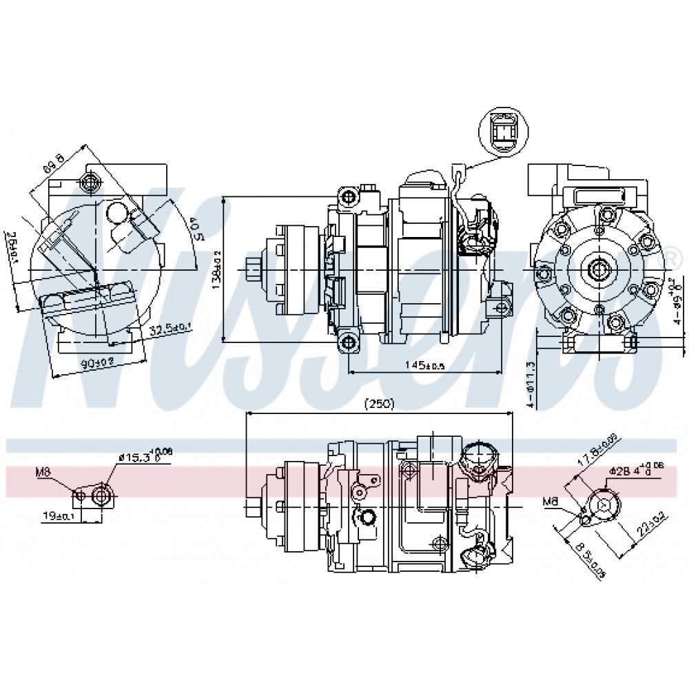 Συμπιεστής AC & εξαρτήματα NISSENS 89418