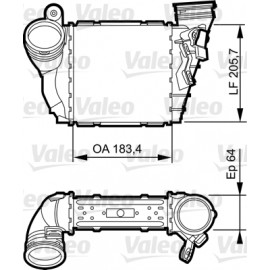 Ψυγείο αέρα υπερπλήρωσης ( intercooler ) VALEO 817557